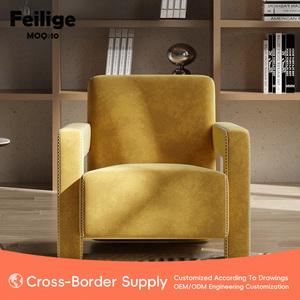 LƯỜI BIẾNG phòng ngủ đơn ghế sofa, cánh tay hiện đại thỉnh thoảng phòng khách ghế, nguồn nhà máy trực tiếp vải lười biếng cậu bé ngồi có thể ngả ghế - Product Image 2