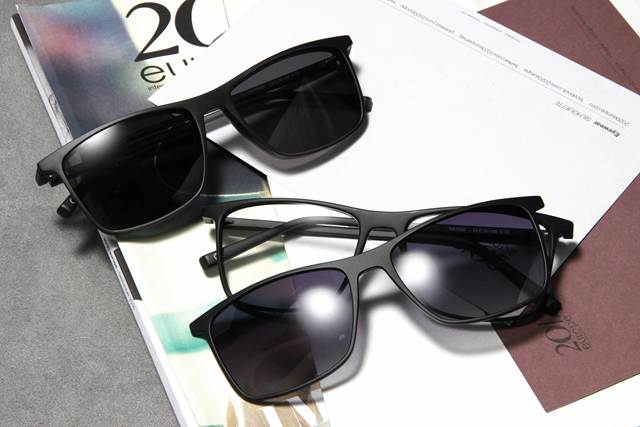 TR90 Magnet Men Optical Glasses Frame Magnetic Clip on Polarized Sunglasses Men'S Square Eyewear Spectacle Eyeglasses Frames