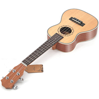 Ukelele acústico de 23 pulgadas al por mayor, juguetes musicales de Educación Temprana de cuatro cuerdas, cuerdas de nailon para ukelele, juguete con música