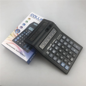 Collin Calculator JL-8585-12 12 Digit With Pen Holder Black Electronic Calculator - Product Image 2