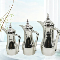 Carafe à café arabe en acier inoxydable SUS304, 350 ml, à double paroi, isolée sous vide, thermos pour servir du Qahwa chaud