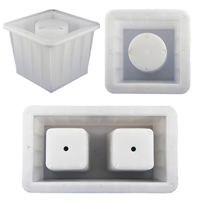 Stampo per mattoni in calcestruzzo di cemento di plastica leggera di alta qualità stampo per blocchi ad incastro cavo - Product Image 1