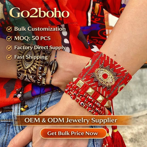 Braccialetto Go2boho Occhio di Allah da Donna Gioielli 2023 Miyuki Intrecciato a Mano Occhio Turco Pulsera Regalo <span class=keywords><strong>per</strong></span> <span class=keywords><strong>Amiche</strong></span> Set di Braccialetti Occhio Greco - Product Image 1