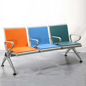 Bancas de Espera Pinyin Row Benches PY-D001 de Acero Inoxidable con Pasamanos para Uso en Hospitales y Aeropuertos - Product Image 1