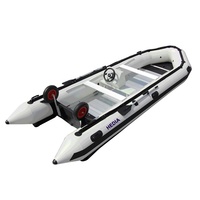 Bateau gonflable de 20 pieds 600cm 6m avec volant et roue arrière