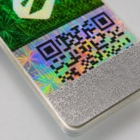 Étiquette holographique à gratter avec code QR, haute sécurité, anti-contrefaçon, traçabilité des données variables, autocollant personnalisé, emballage sur mesure, faible MOQ