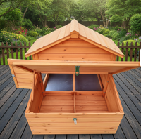 Poulailler moderne et écologique en bois de grande taille pour l'extérieur, avec enclos, niche et espace de course