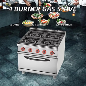 Stufa a Gas Verticale a Quattro Porte, Modello Earth Boiler Cabinet, Stufa Combinata di Lusso Commerciale in Acciaio Inox da Pavimento - Product Image 4