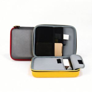 Estuche de Viaje Personalizado de Cuero para Laptop, Impermeable, con Carcasa Rígida de EVA, para Almacenamiento de Dispositivos Electrónicos y Baterías Externas - Product Image 1