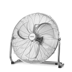 Ventilador de pie eléctrico de Metal de alta velocidad, soporte eléctrico de 16, 18 y 20 pulgadas, con inclinación de 360 grados