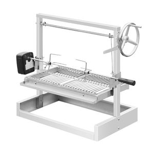 <span class=keywords><strong>Barbecue</strong></span> à charbon de bois à manivelle, modèle Auto Argentina Grill, en acier inoxydable, pour <span class=keywords><strong>table</strong></span>, style chypriote, avec système de levage manuel. - Product Image 3