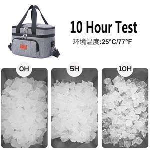 Sac isotherme à déjeuner DZ Oxford 20L à double couche, sac fourre-tout réutilisable tendance pour les pique-niques en plein air et les familles avec une capacité de 15L - Product Image 5