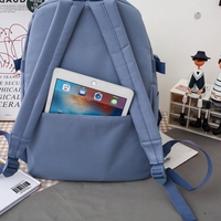 Ensemble Sac à Dos Étudiant Unisexe Personnalisé, 5 Pièces, Grande Capacité, Antivol et Imperméable, avec Sac Repas Décontracté