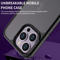 Accessoires de coque de téléphone en fibre de carbone antichoc en acrylique personnalisés et étui de téléphone portable pour iPhone 15 14 Pro max plus 13 12 mini pro