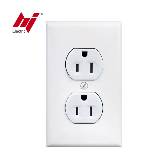 15A Rated Current Residential/General-Purpose Application Wall Socket for America