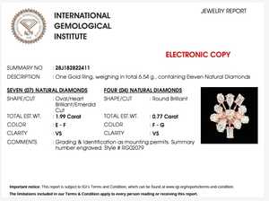 Elegante Anillo de Oro con Diamantes para Mujer, Estilo Lujoso, Regalo de Compromiso o Boda, Joyería Fina, Brillo Clásico - Product Image 6