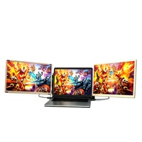 Accessoire pour ordinateur portable en gros, écran portable IPS 1080P de 15,6 pouces, extension d'écran double ou triple pour ordinateurs portables de 13 à 17 pouces