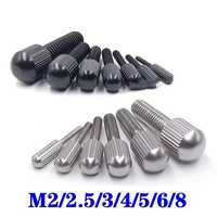 Vis à molette moletées à tête petite en acier inoxydable 304 GB836 [M2 M2.5 M3 M4 M5 M6 M8]