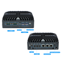 Mini PC industrial Core I5 1235u Linux DDR5 RAM 3 LAN 3 5G Módem Computadora de placa única para solución de casillero inteligente