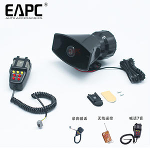 Sirena per auto corno 12V bocca quadrata altoparlante di avvertimento vocale multiplo per allarme moto - Product Image 5