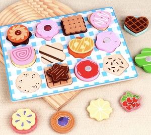 <span class=keywords><strong>Juego</strong></span> <span class=keywords><strong>de</strong></span> Rompecabezas <span class=keywords><strong>de</strong></span> Madera con Formas <span class=keywords><strong>de</strong></span> Galletas Simuladas, <span class=keywords><strong>Juego</strong></span> Educativo <span class=keywords><strong>de</strong></span> Combinación para Niños - Product Image 1