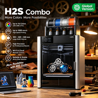 Imprimante 3D Bamboo Lab H2S Combo avec système AMS et enclos, impression multi-matériaux