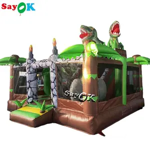 制造商供应新设计大型恐龙玩具充气主题弹跳屋充气城堡