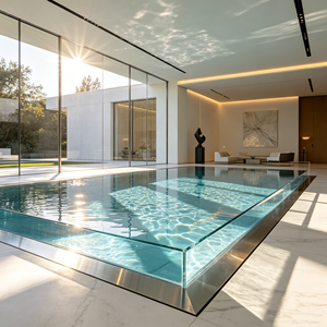 Pannello in Acrilico Trasparente di Alta Qualità per <span class=keywords><strong>Piscina</strong></span> Infinity Esterna Personalizzata della Fabbrica Leyu - Product Image 2