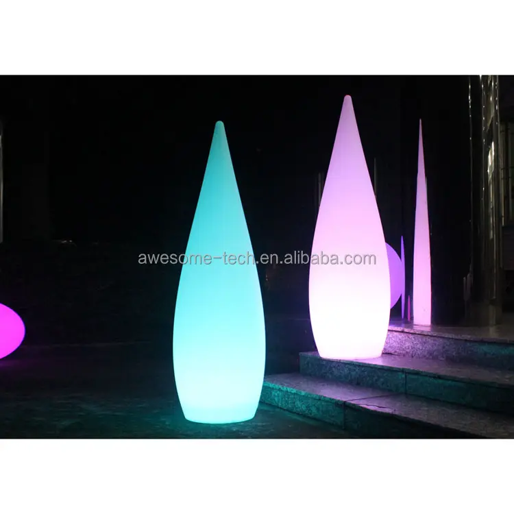 Tragbare schnur lose LED Farbwechsel Wasser tropfen wiederauf ladbare Kunststoff Stehlampe für Event Hochzeit veranstaltungs ort