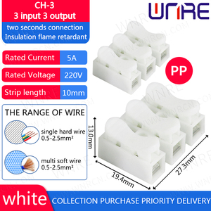 Terminale rapido del cavo della serratura della giuntura del connettore rapido del cavo della molla CH-3 - Product Image 2