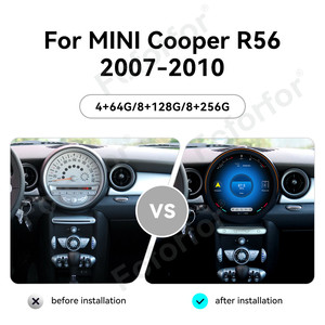 Autoradio <span class=keywords><strong>GPS</strong></span> tactile Android 15 de 11,8 pouces Foforfor Qualcomm pour <span class=keywords><strong>MINI</strong></span> <span class=keywords><strong>Cooper</strong></span> R56 2007-2010 avec éclairage d'ambiance - Product Image 2