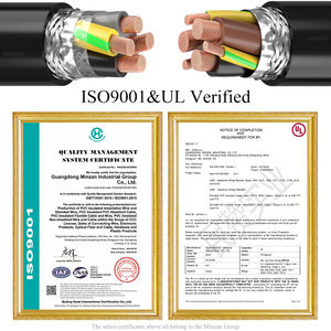 Minzan 2570 2 xslcy-jb ce מוסמך קלוע כבל מגן נחושת טהור 3 ליבה + 1 ליבה/3 ליבות הקרקע תיל - Product Image 4