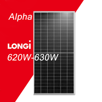 Longi Hi-Mo X6 panneau solaire photovoltaïque à haute efficacité 620W 630W bifacial double verre avancé HPBC 2.0 cellules panneaux solaires