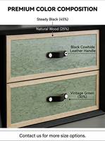 Meuble TV moderne de luxe à blocs de couleur, console multimédia en bois massif, buffet vert sauge, ensemble de meubles de rangement pour salon