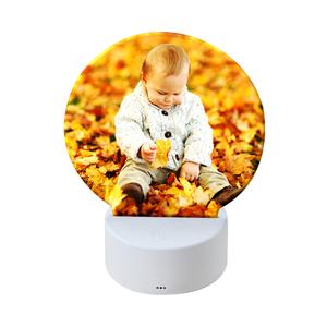 Feuilles acryliques transparentes pour bricolage Base de lampe à lumière LED avec télécommande et câble USB Cadre photo à sublimation - Product Image 4