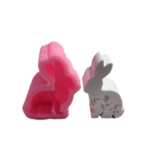 Moule en silicone en forme de lapin pour bougies de Pâques en résine, décoration d'intérieur, moule à bougies parfumées, vente en gros - Product Image 5