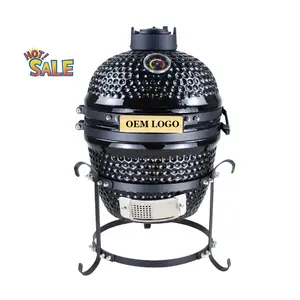 SEB KAMADO / STEEL EGG BBQ mini black kamado ceramic kamado grill / 13 inch mini charcoal smokers