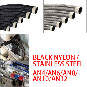 Tuyaux de refroidissement d'huile tressés en nylon AN4/6/8/10/12 en PTFE pour la modification automobile et la mise à niveau des systèmes de refroidissement - Product Image 5