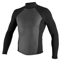 DIVESTAR Atasan Wetsuit Pria Berkualitas Tinggi 3mm Neoprena Tahan Air Anti Angin Pelindung Sinar Matahari untuk Surfing dan Diving dengan Cetakan Depan