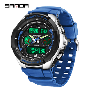 Reloj Digital SANDA Top 6197 para Estudiantes Coreanos, Reloj Deportivo Multifuncional para Hombre con Alarma, Resistente al Agua, Relojes para Hombre 2024 - Product Image 5