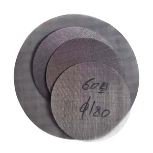 Disques filtres en maille tissés, pour extrudeuse en plastique, mm, en acier inoxydable, 20, 40, 50 microns