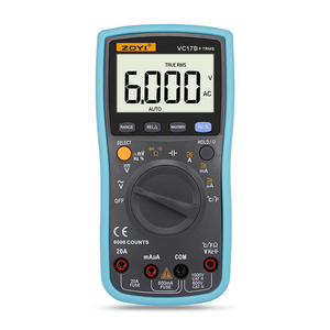 มัลติมิเตอร์ดิจิตอล VC17B+ รุ่นขายดี 1000V 20A สมาร์ท AVO แคลมป์มิเตอร์ - Product Image 3
