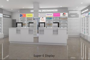 Étagères de <span class=keywords><strong>pharmacie</strong></span> sur mesure, présentoir pour magasin de cosmétiques, armoire de présentation pour magasin médical, design d'intérieur - Product Image 4