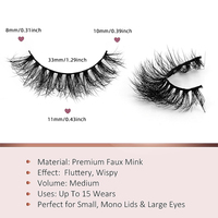 Nouveau Style 7 paires faux vison chat yeux cils fête Salon beauté cils fibre chimique soie doux pleine bande cils