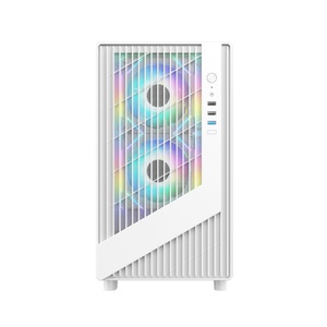 Nuevo producto Micro ATX Tower Estuche de computadora para juegos de vidrio templado Gabinete de <span class=keywords><strong>CPU</strong></span> Estuches para computadora de escritorio Estuche para computadora para juegos - Product Image 2