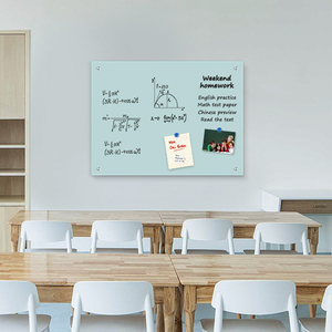 Tableau d'écriture magnétique Transparent sans cadre, panneau mural en verre trempé, pour notification de bureau d'hôpital, 1 pièce - Product Image 4