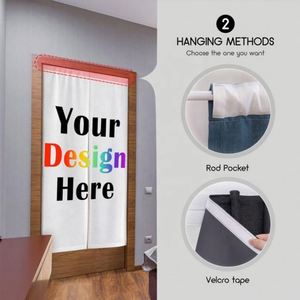 ม่านประตูสไตล์ญี่ปุ่น โนเร็น ป้องกันแสง รักษาความเป็นส่วนตัว ลายพิมพ์ดิจิทัล โพลีเอสเตอร์ ออกแบบเองได้ ตกแต่งร้านอาหารและห้องนั่งเล่น - Product Image 3