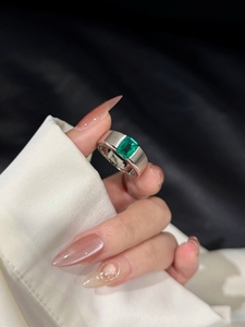 Xinfly Jewelry Ready to Ship Low MOQ Whole Sale Price 9k Gold Lab Emerald <b>Ring</b> Wedding Engagement for Men - Product Image 1