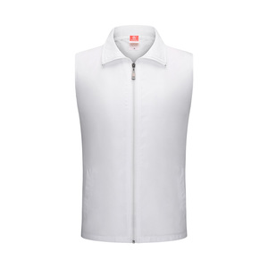 Gilet décontracté en toile pour hommes, grande taille, double couche, imprimé LOGO, pour campagne de publicité de service public, travailleurs sociaux - Product Image 6