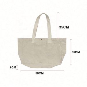 Sac fourre-tout en toile de coton extra large, best-seller, réutilisable et personnalisable avec logo, sac de courses surdimensionné - Product Image 4